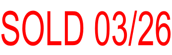SOLD 03/26