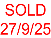 SOLD 27/9/25